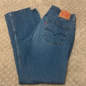 Levi's Men's W 32 L 32 Blue Classic Straight Jeans 514